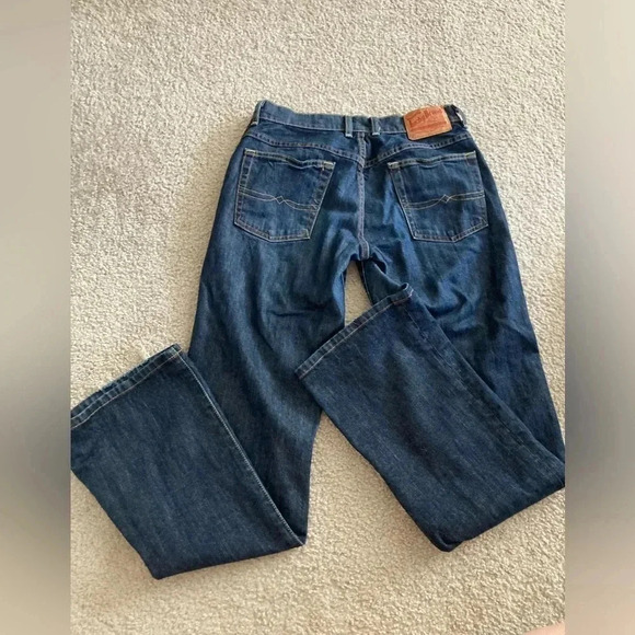 Lucky Brand Dark Wash Boyfriend Jeans Size 4 - Picture 3 of 5